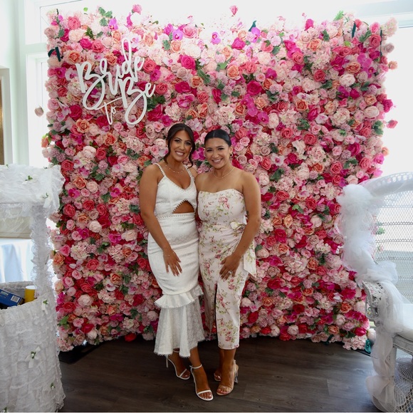 COPY - V.chapman The Liliana Dress in Pink Rose Print - Picture 3 of 4